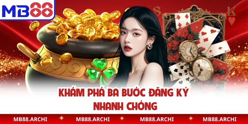 Khám phá ba bước đăng ký nhanh chóng